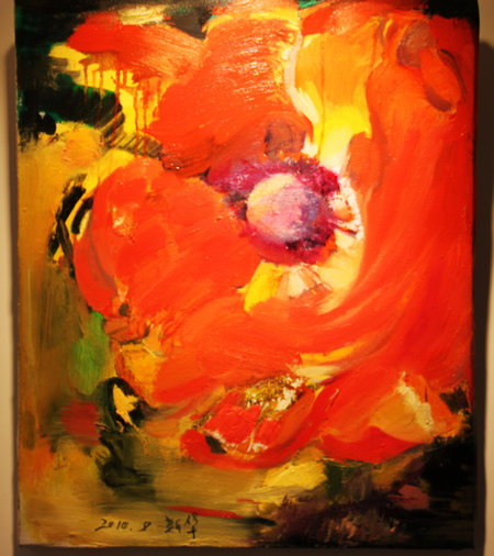 著名画家李新华参展油画作品