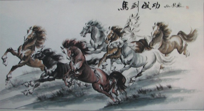 奔马 / 国画