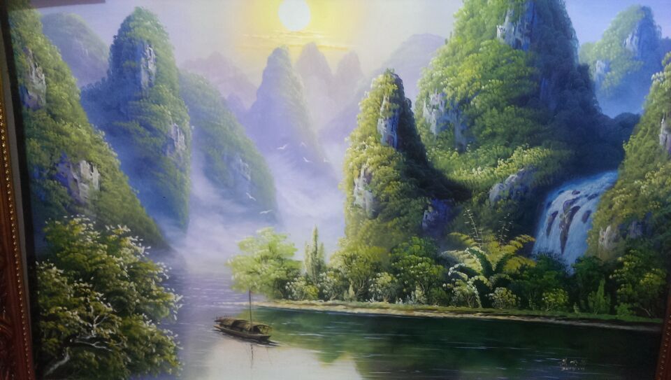 桂林山水画批发多少钱？酒店茶楼批量采购与源头供货指南