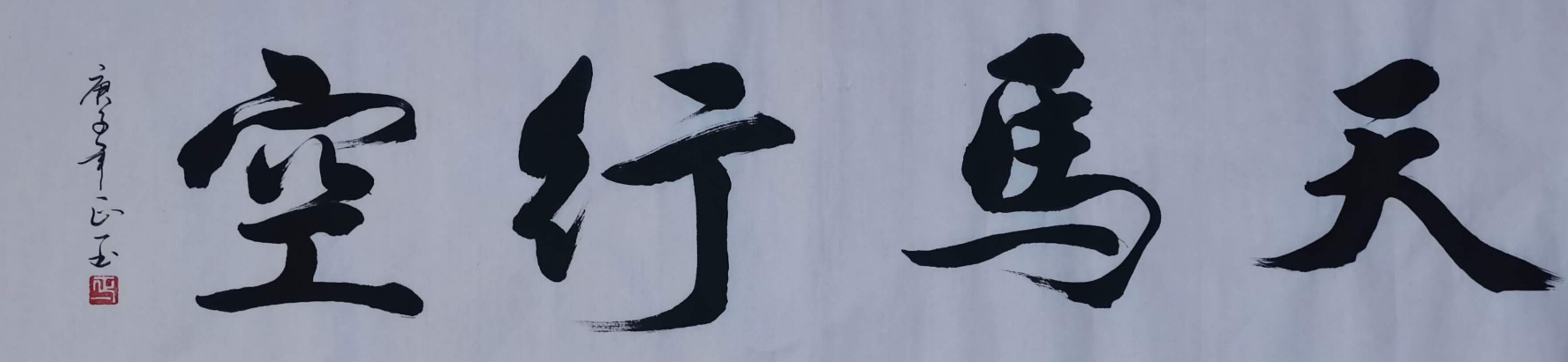 天马行空 / 书法